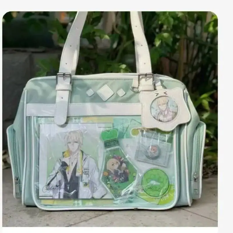 Bloom Japanese Beige Ita Bag Handbag Women Haruku Aesthetic Transparent Itabag Ladies Large Capacity Shoulder Bags 2024 New