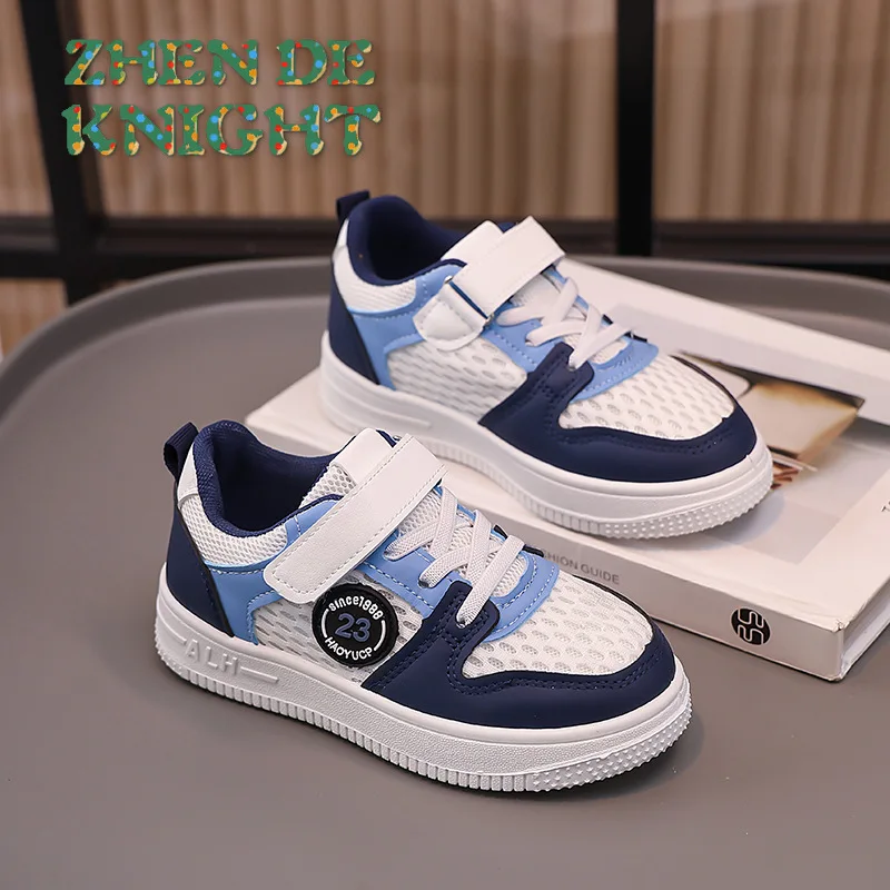 キッズシューズ-キッズカジュアルシューズ-春-メッシュレザー-2025年新作-子供用-滑り止め-ソフトソール-可愛いクマシューズ