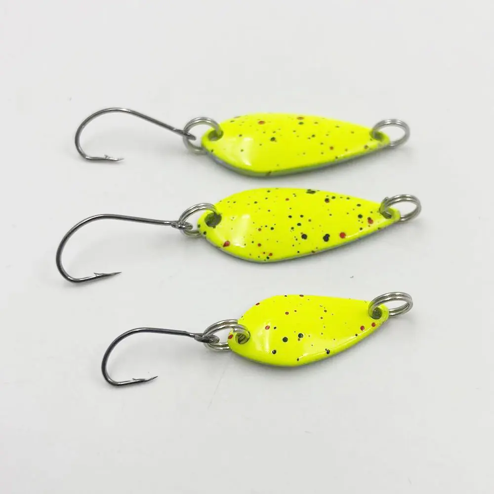 Hexakill Spoons Trout Lures 12pcs Colorful Mini Metal Spoon Baits  Assorted Weights (1.5g, 2.5g, 3.5g) for Freshwater Fishing