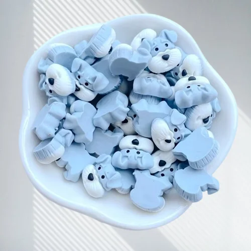 20Pcs New Cute Mini 13*14mm Dog Resin Series Flat back Scrapbooking DIY Jewelry Craft Decoration Accessories