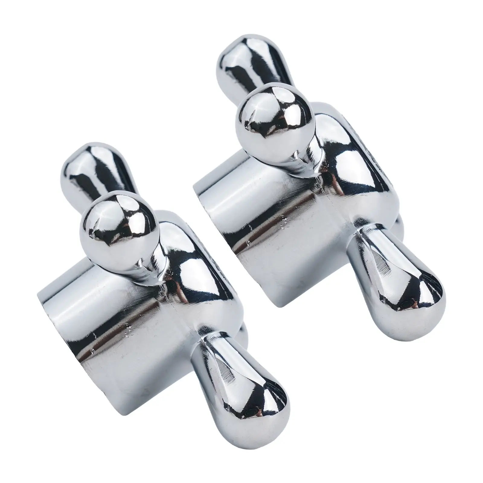 2pcs Cross Faucet Handle Knob With Mounting Screws Knob Handle Alloy  Replacement Tap Kit For Kitchen Bathroom Bathtubs