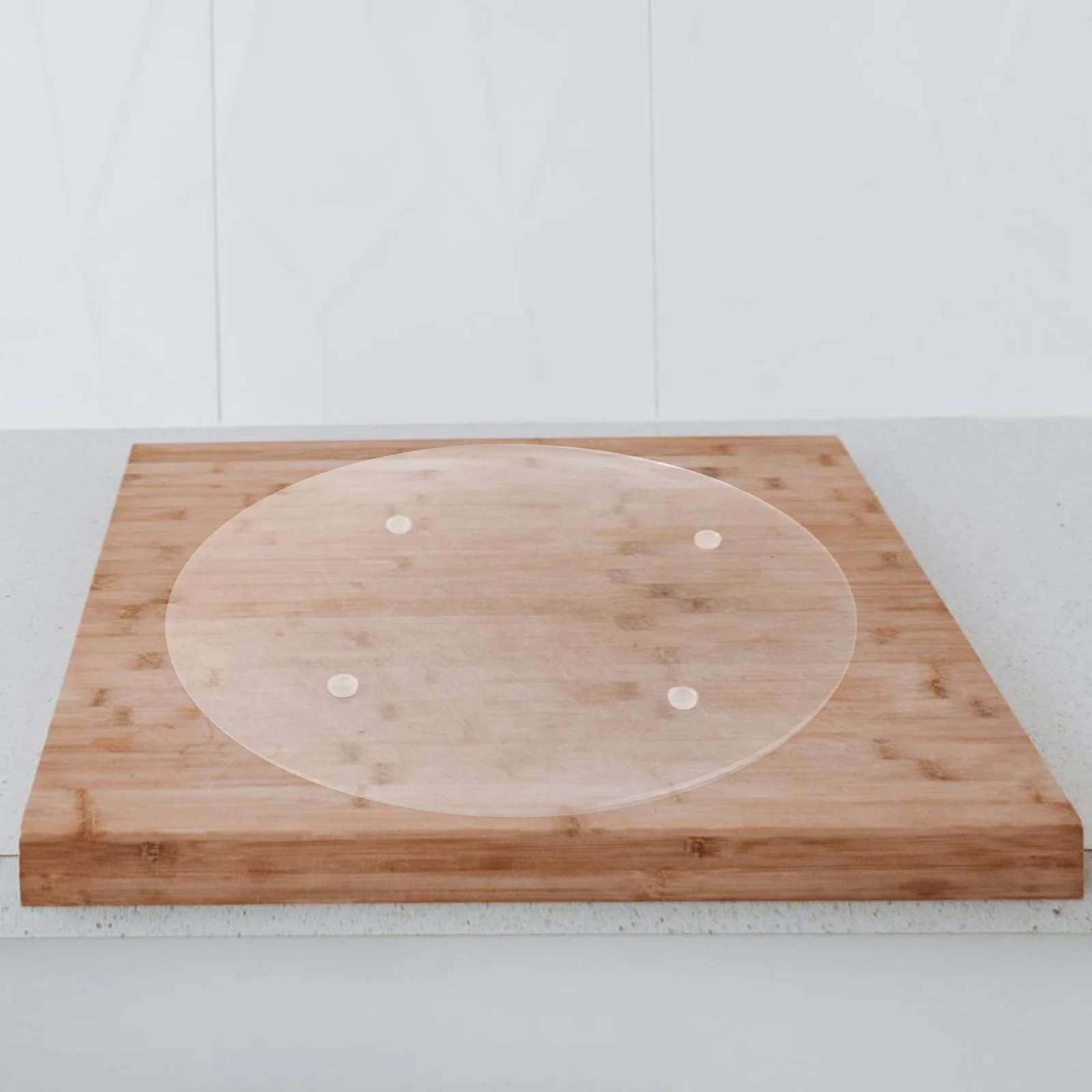 

Acrylic Cutting Board Defrosting Kitchen Supplies Round Choppoing Serving for Cutti̇ng