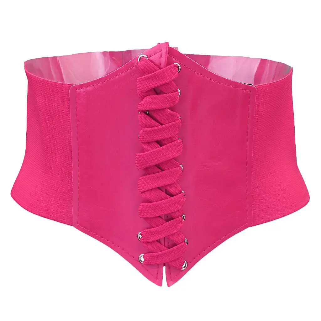 Corsetto da donna con fascia per cintura Top da donna con lacci Waspie