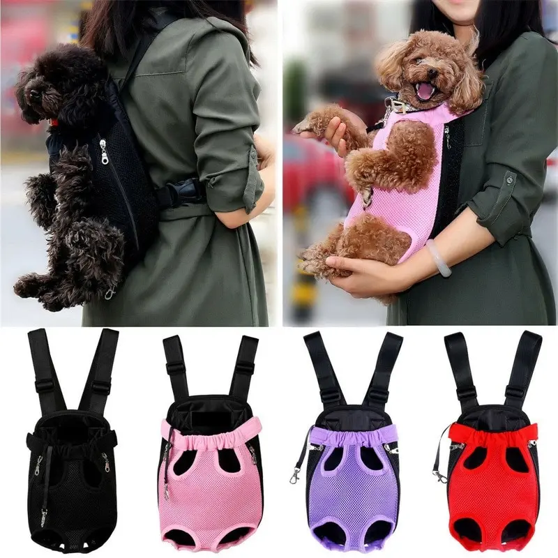 Pet Dog Carrier Puppy Backpack Mesh Outdoor Travel Products Breathable Shoulder Handle Bags Dog Accessories for Small Dog Cats