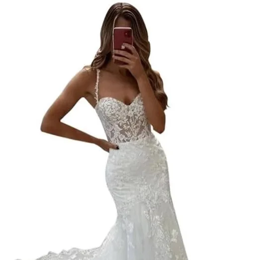 

Formal Occasions Wear New Suspender Tube Top Light Wedding Dress Small Trailing Fishtail Bridal Temperament