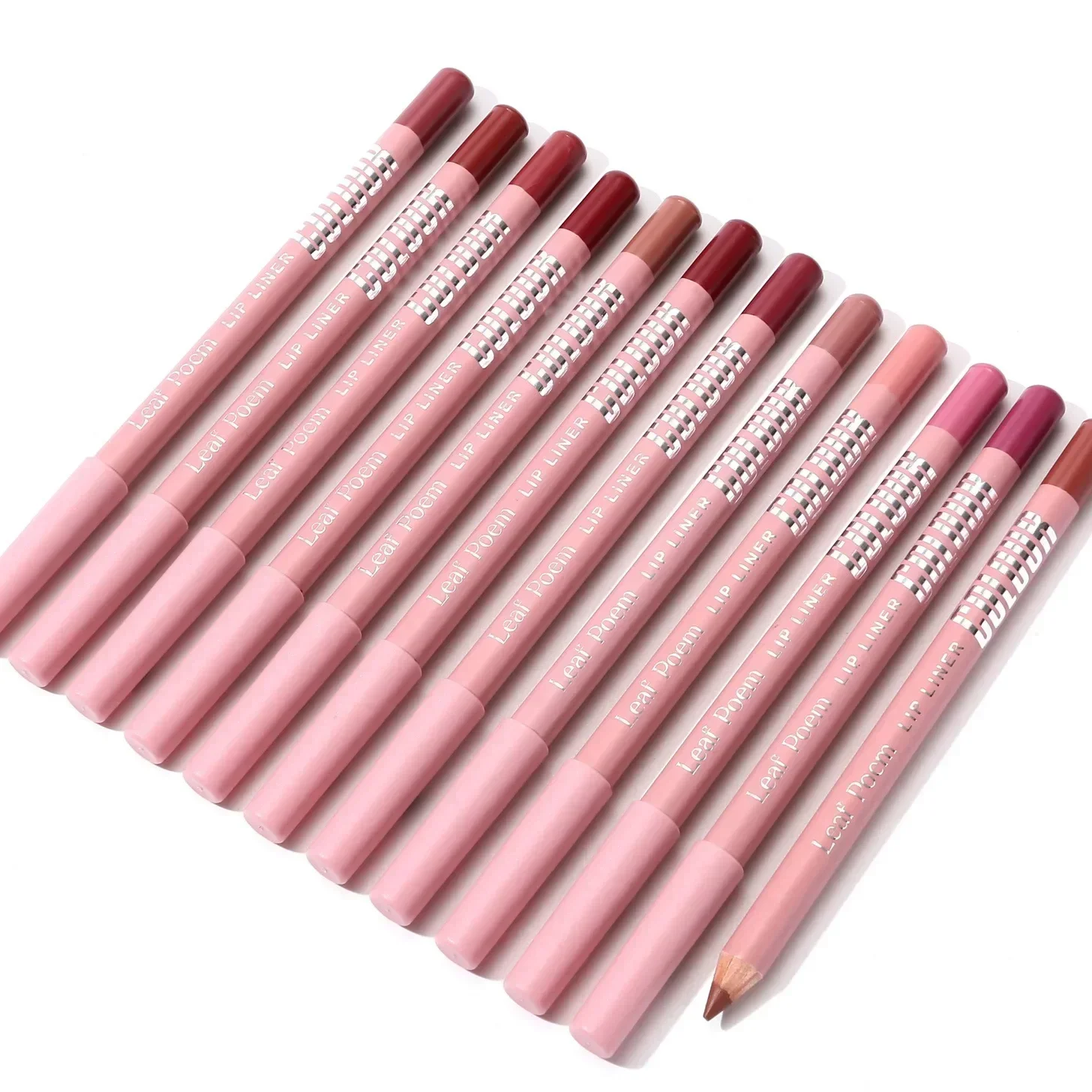 12 Farben Matte Lip Liner Lippenstift Stift Langlebig Antihaft Tasse Wasserdicht Glatte Weiche Samt Lipliner Bleistift Make-Up Kosmetik