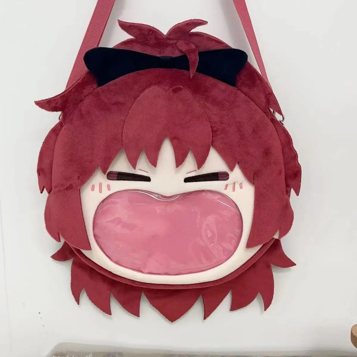 Puella Magi Madoka Magica Sakura Kyouko Shoulder Cosplay Anime Plush Itabag Cute Cartoon Badge Organizer Bag