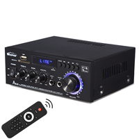 AK45 Pro Audio Desktop Amplifier 2.0 Bluetooth 5.0 HiFi Stereo Max 410W  Channel Audio Power Amplifier Mini AMP Receiver 12V/5A