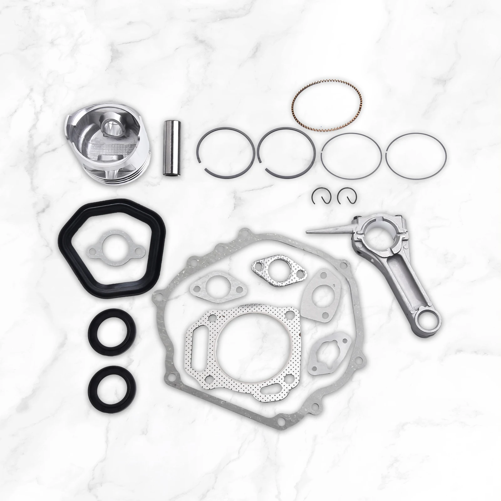 New Piston Gasket Lawnmower Lawnmower Part Piston Ring Quality Rebuild Kit Suitable For Engine Motor Accessory