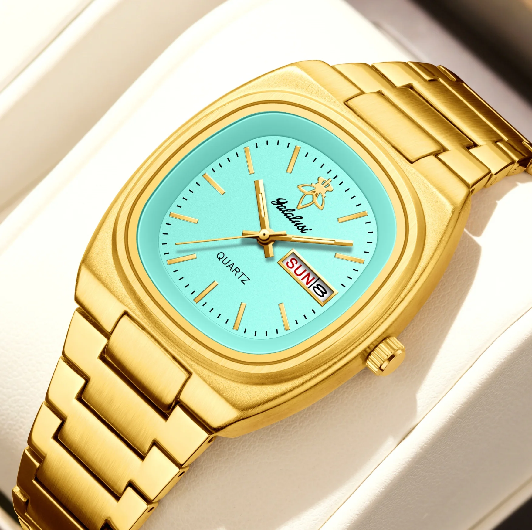 

Бренд YaLaLuSi 1, новые стильные кварцевые часы с двумя датами в деловом стиле | Академический стиль | Универсальный праздничный подарок для повседневного ношения