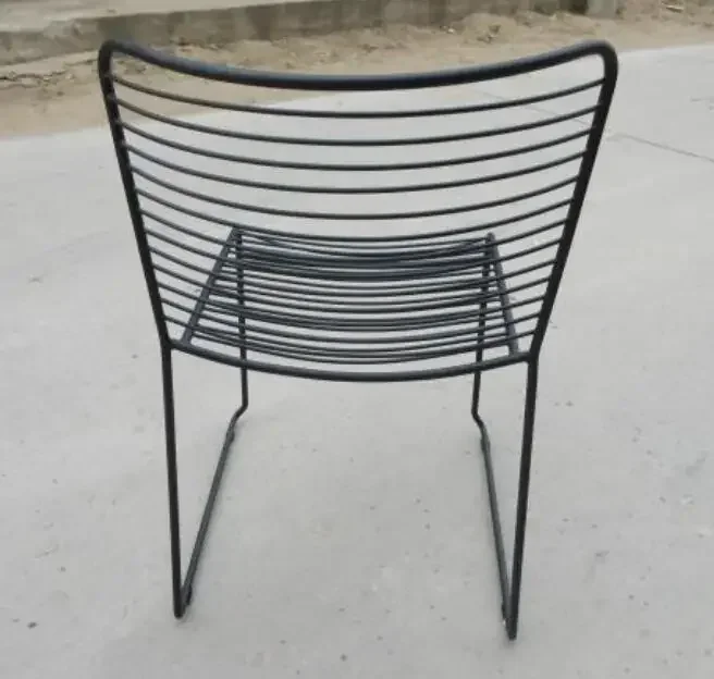 

'factory hot sale side dining chair steel modern metal wire iron event outdoor wedding restaurant lounge chairs