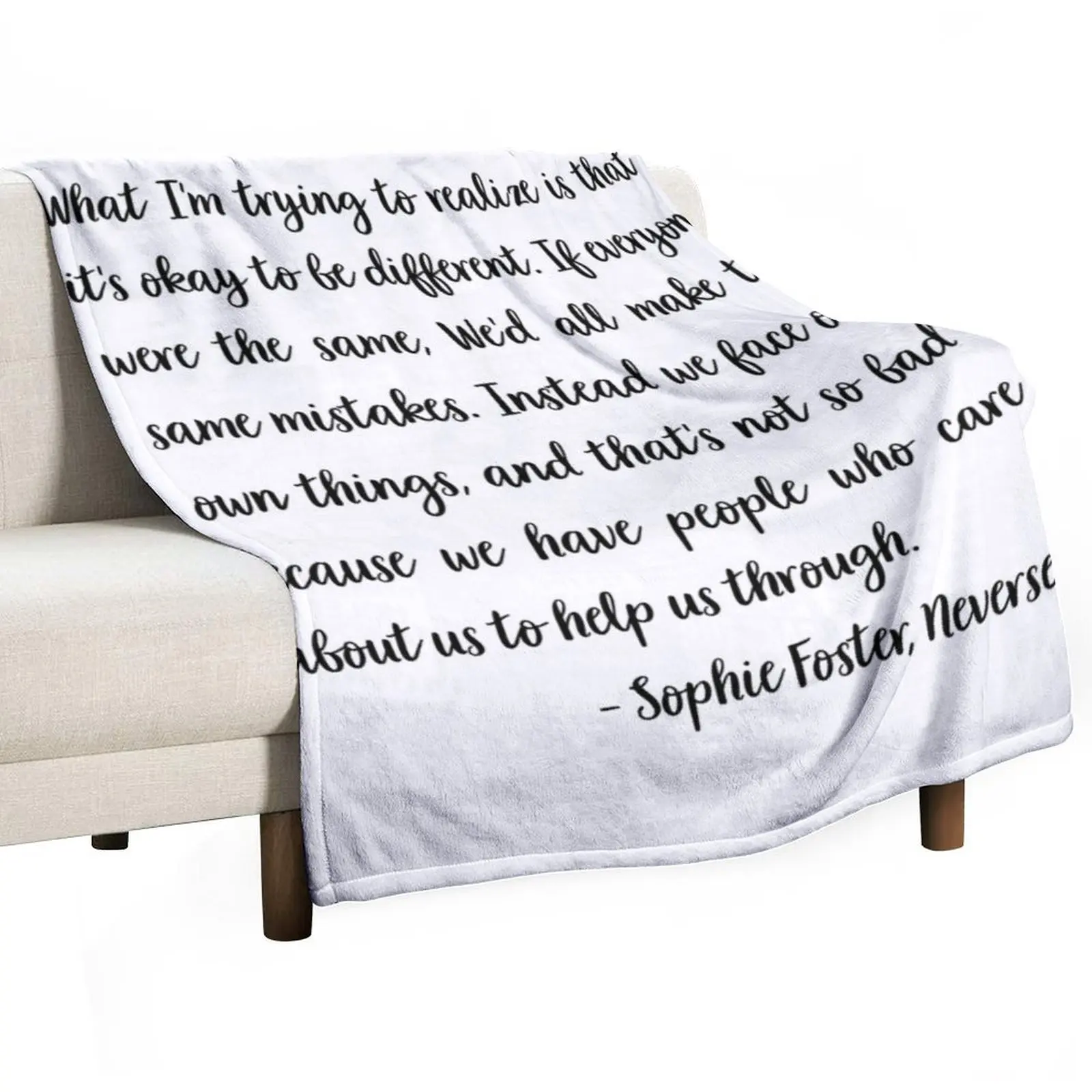 Sophie Foster, What Im trying to realize is that Throw Blanket christmas decoration Summer Beddings Blankets