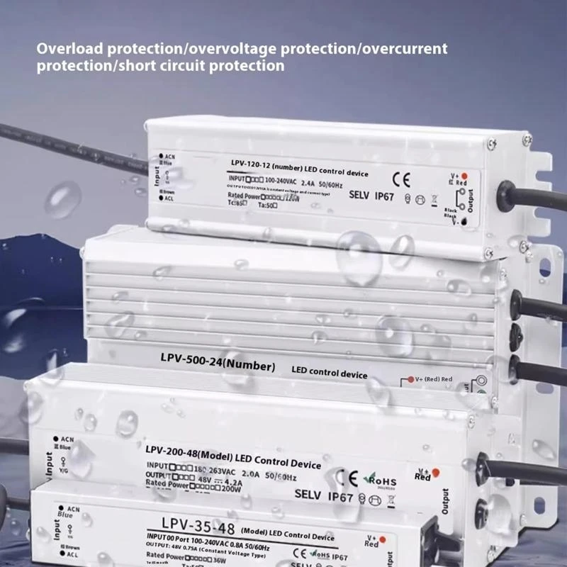 Industrial Difference Watertight Power Adapters With Heat Management System For Continuous Operation In Damp Locations M4YD