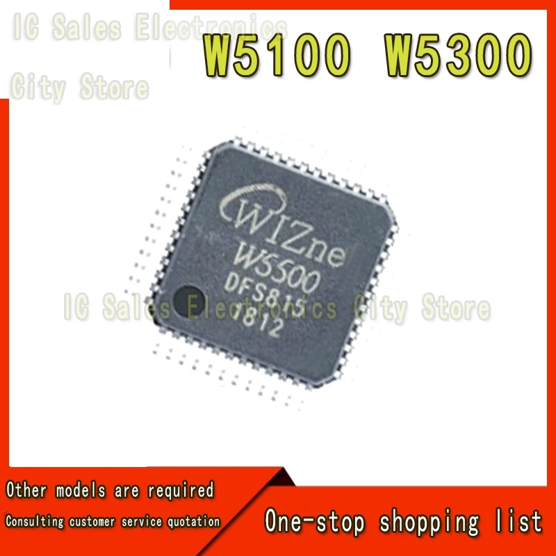 W5500 QFP48 W5100 QFP80 W5300 QFP100 microcontroller chip new original