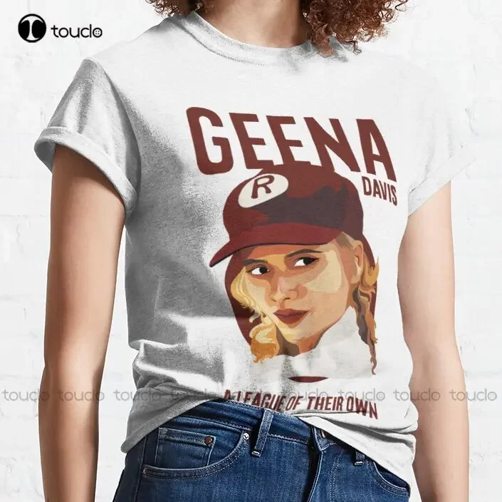 Geena Davis A League Of Their Own Trendy T-Shirt Custom T Shirts For Men Fashion Design Casual Tee Shirts Tops Hipster Clothes