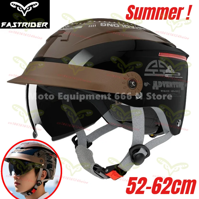 

Summer Motorcycle Helmet Breathable Jet Scooter Motorbike Half Helmets Reflective MTB Bike Safety Helmet for Men Women