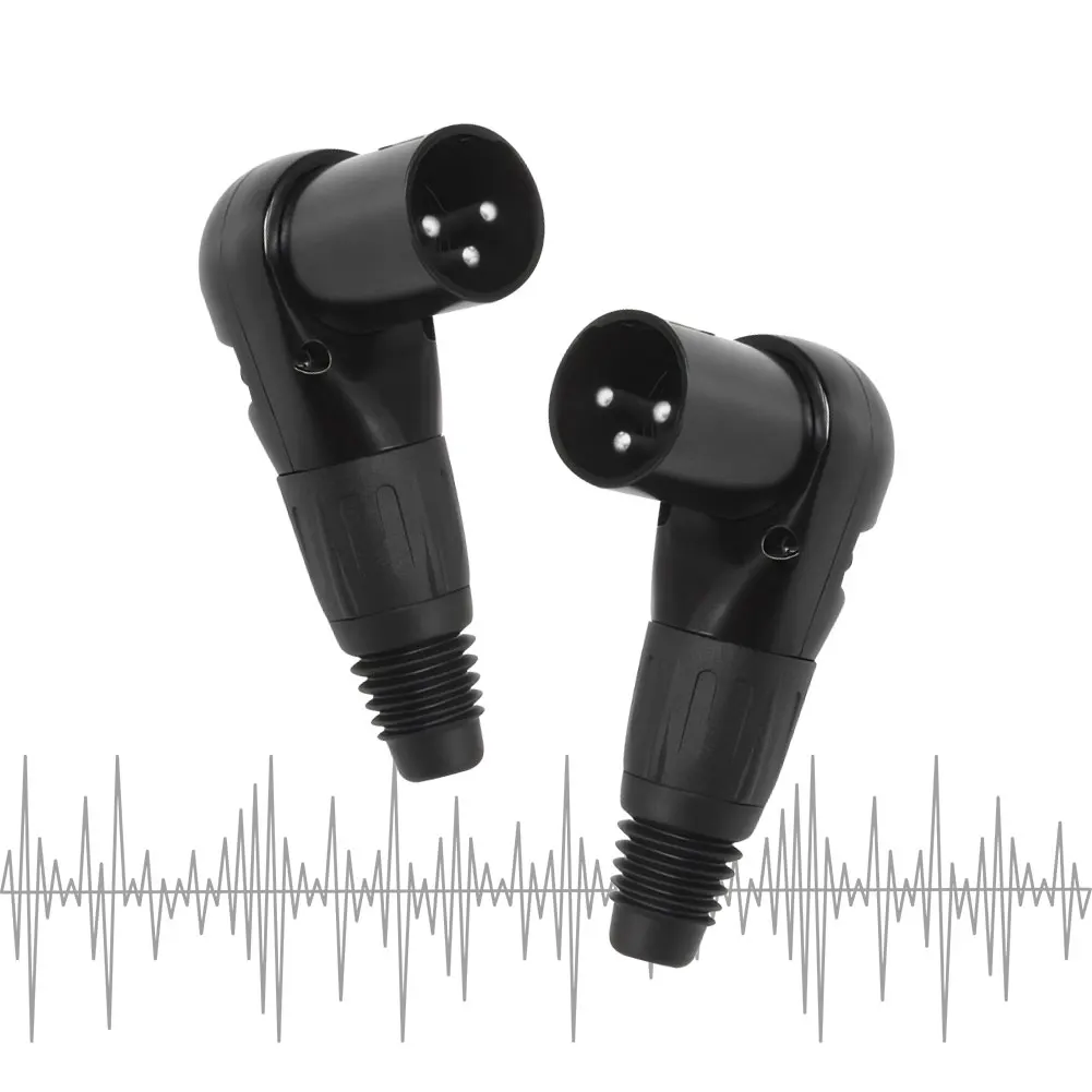 3-Poliger Verstellbarer XLR Stecker/Buchse Anschluss Männlich Weiblich Mikrofon-Stecker Audio-Kabel-Verbinder Mikrofon-Lautsprecher Audio-Kabel-Anschluss