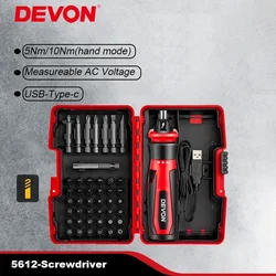 Devon 5612 Mini Cordless Electric Screwdriver 4V Lithium-ion Rechargeable Screwdriver Power Drill Repair Tool Drill Bits Set