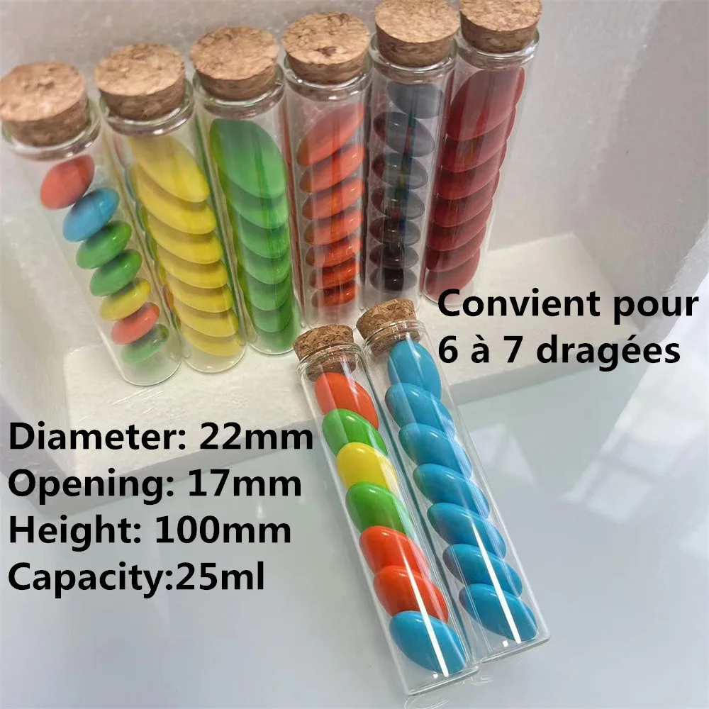 

54 pcs/lot Dragees Glass Test Tube 17*22*100mm 20ml Marriage Dragees Glass Bottle Wedding Gift Crafts Wedding Dragees Glass Jar