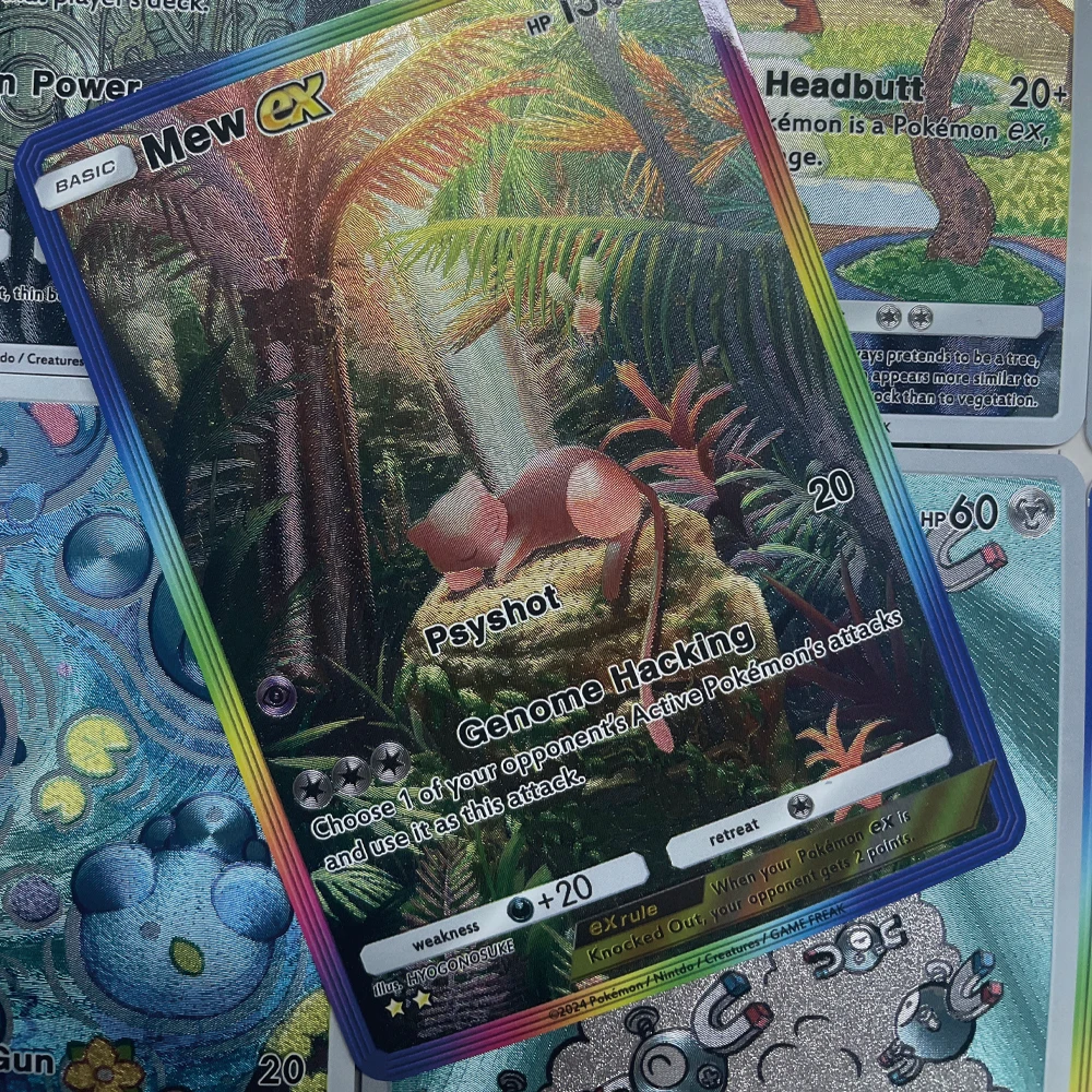 PTCG Pokemon Card Pocket Collection Card Carnivine Darkraicr EX POCKET 11 Golbat Lapras Gyarados Carta flash con texture in rilievo