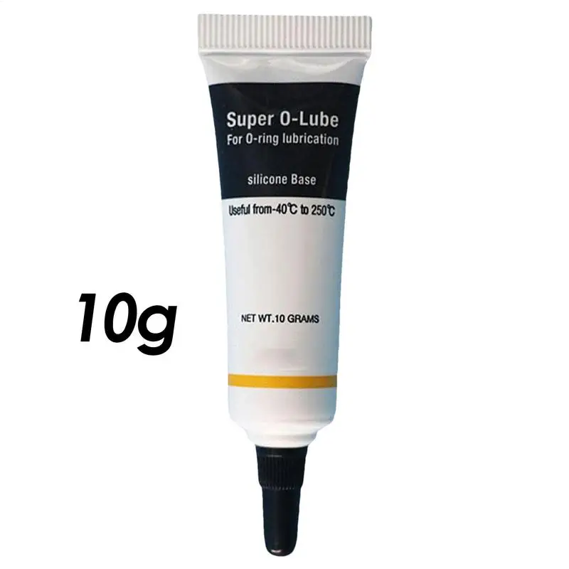 Grasa de silicona de grado alimenticio, lubricante de junta tórica resistente al agua, tubo multiusos, grasa para fontaneros, lubricante para máquina de café, 10g