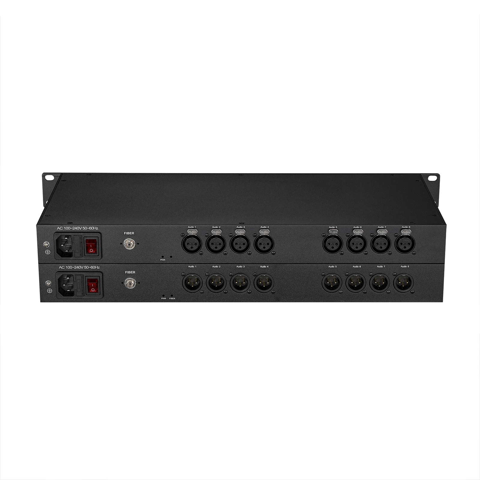 

Audio intercom to fiber converter/ broadcast balanced audio(XLR ) over fiber optic Extender 8 channels