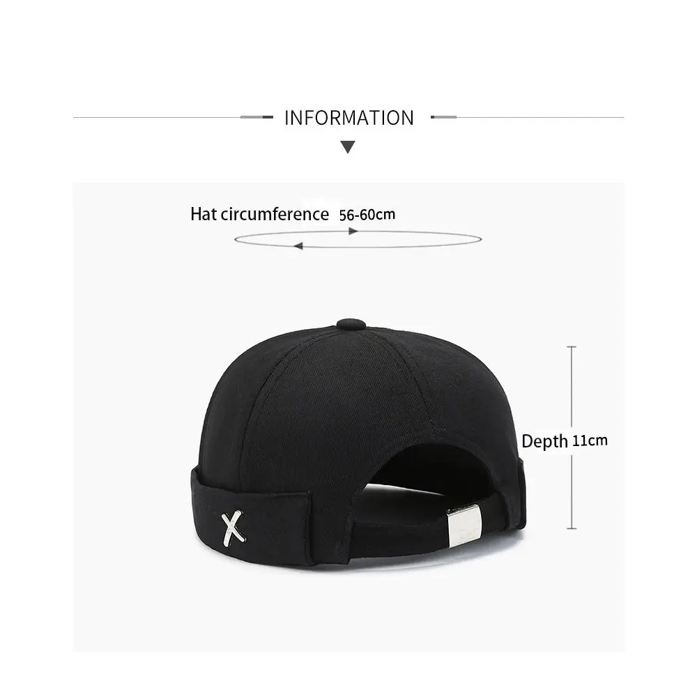 Vintage Dome Hat Mens Melon Beanie Cap Solid Color Docker Hat Unisex Adjustable Winter Hat for Women Men Bonnet Beanies