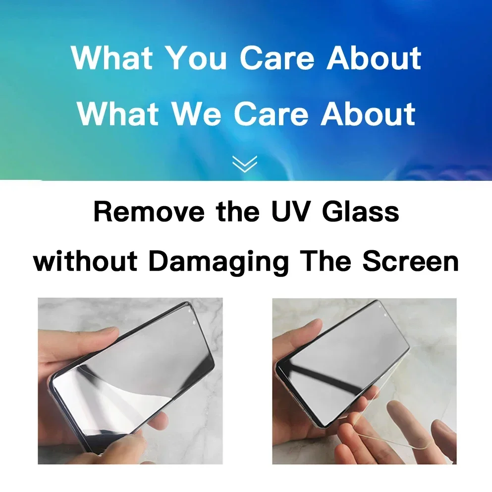 SKIG UV Tempered Glass Film For Samsung Galaxy 25 S24 S23 S22 S21 S20 Ultra Plus Full Curved For S24Ultra Screen Protector image 6
