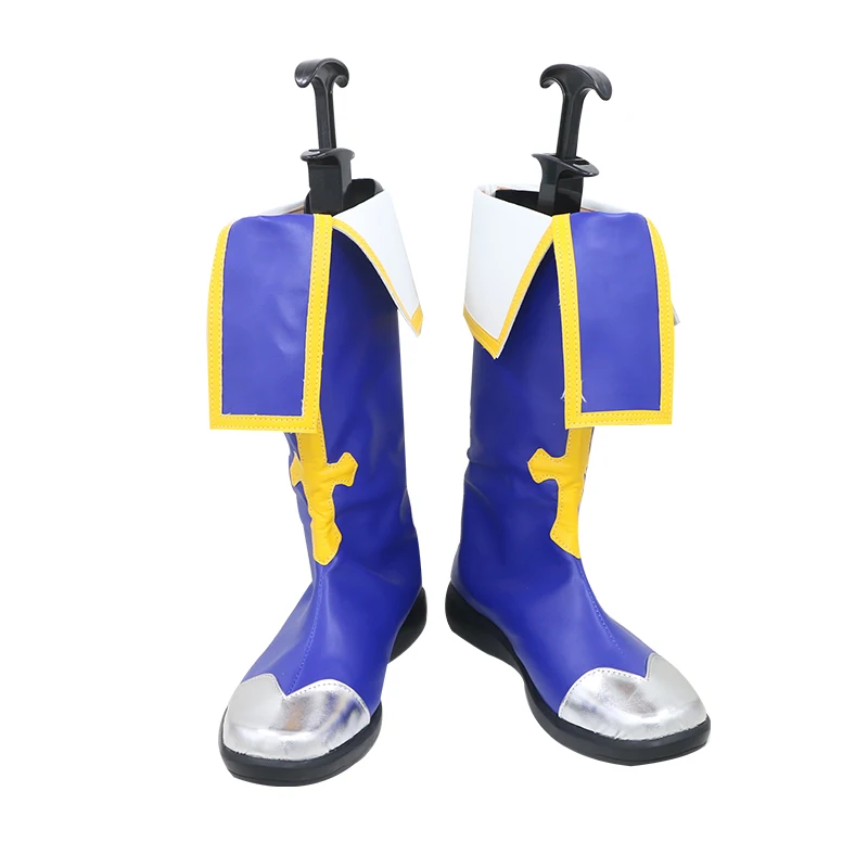 Chaussures de Cosplay Anime Blazblue Jin Kisaragi Noel vermillon, bottes pour femmes et hommes, chaussures de jeu de rôle d'halloween, accessoire