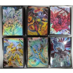 70PCS Genuine Yugioh Card Sleeves Yu-Gi-Oh! 5DS Yusei Fudo Rose Dragon Red-Eyes Black Stardust Dragon Cards Protector Case