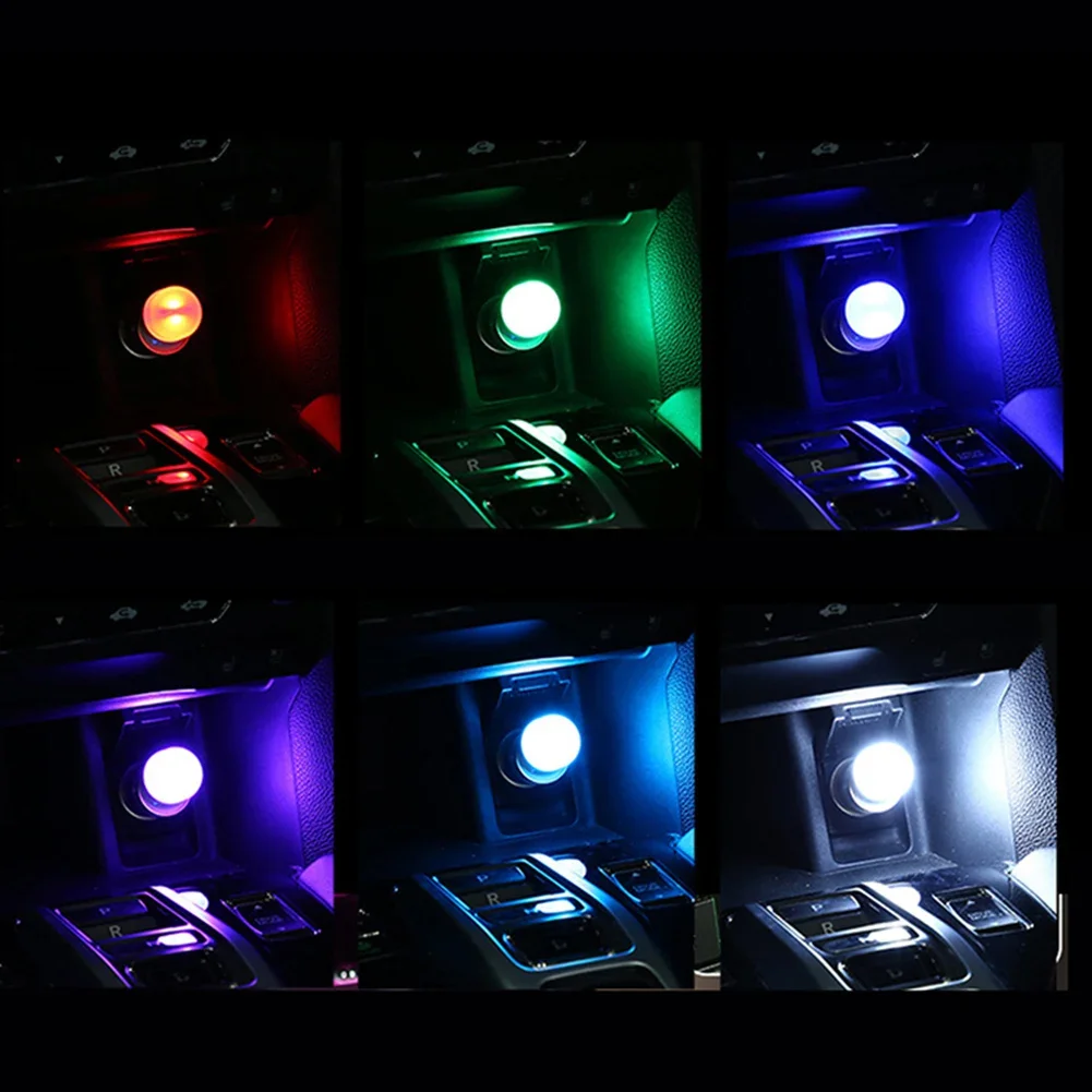 

USB LED Bright Car Light Neon Atmosphere Ambient Lamp Light Auto Ambient Nightlight Neon Interior Lamp Accessories For The Car