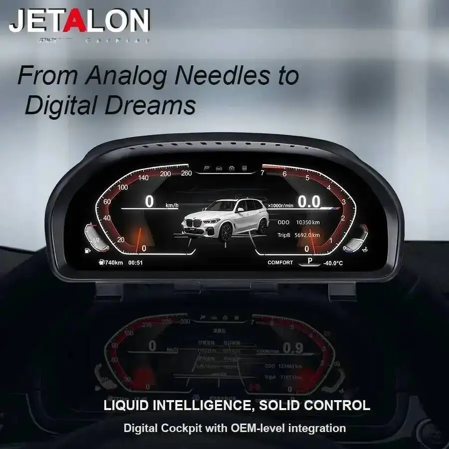 Painel cluster atualização velocímetro lcd para bmw 5 6 7 séries x3 x4 x5 x6 para bmw gt f 2010-2017 instrumento digital de 12.3 polegadas