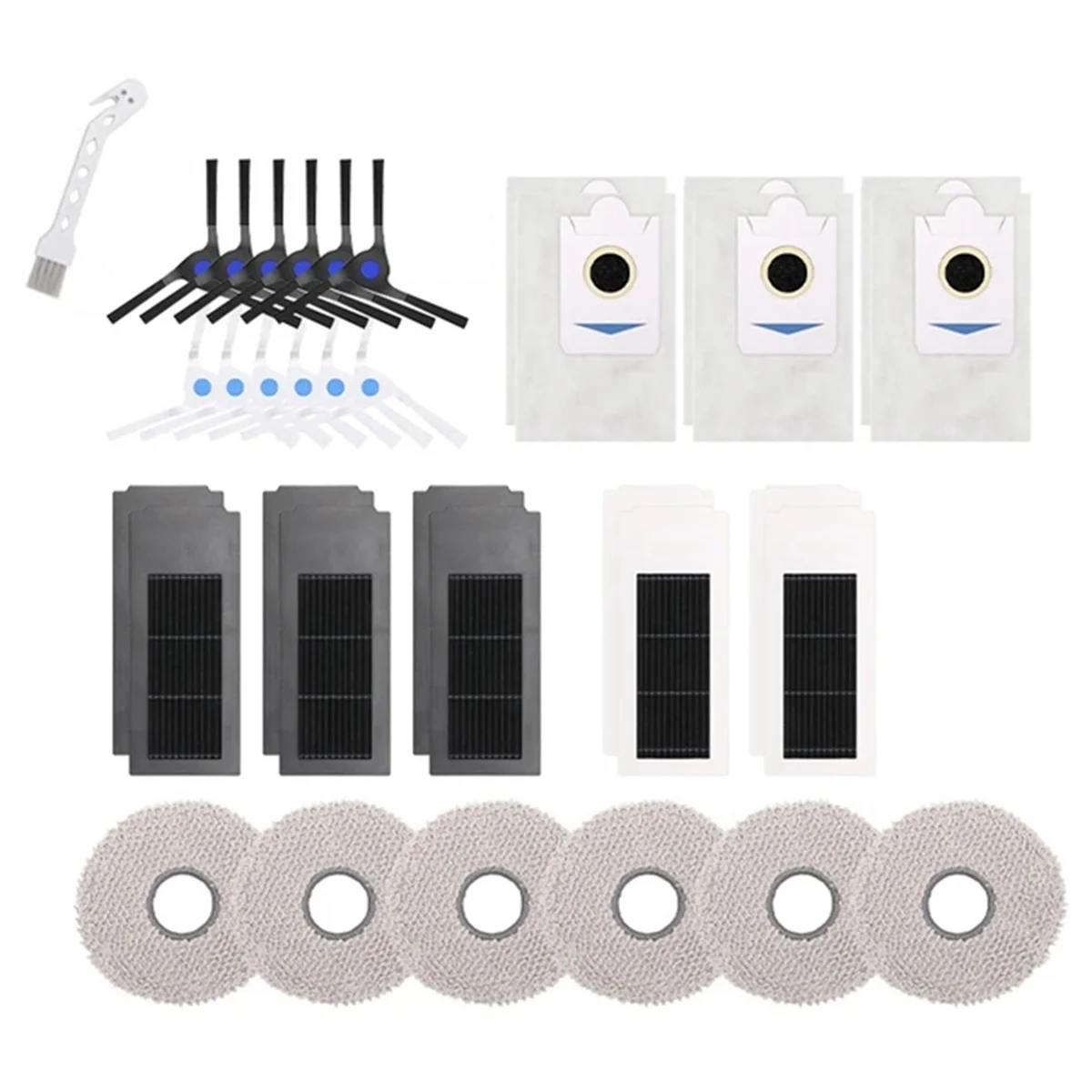

Боковая щетка для Deebot X2 / X2 Omni / X2 Pro/DEX86, тряпочка для швабры, фильтр НЕРА, мешки для пыли, запасные части, аксессуары