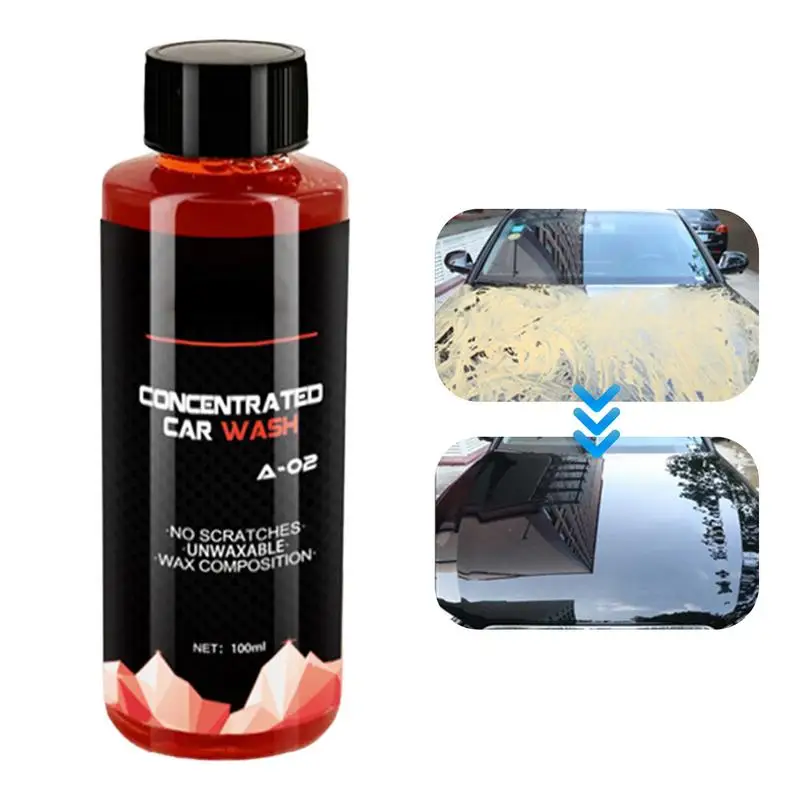 Car Foam Liquid Vehicle Wash Shampoo 5.3oz High Foam Highly Concentrated Deep Clean & Restores Multifunctional Car Cleaning