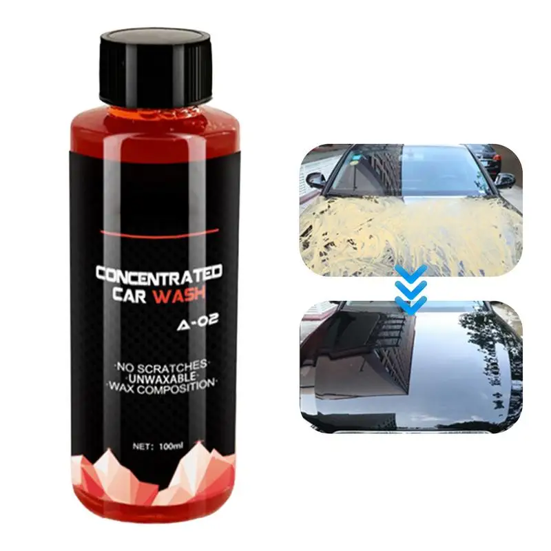 

Car Foam Liquid Vehicle Wash Shampoo 5.3oz High Foam Highly Concentrated Deep Clean & Restores Multifunctional Car Cleaning