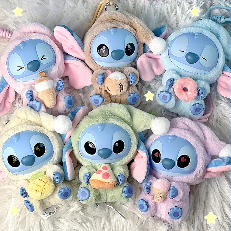 

Stitch Eat Something Before Sleep Blind Box Cute Stitch Action Figure Mystery Box Anime Figure Pendant Doll Surprise Bag Toy