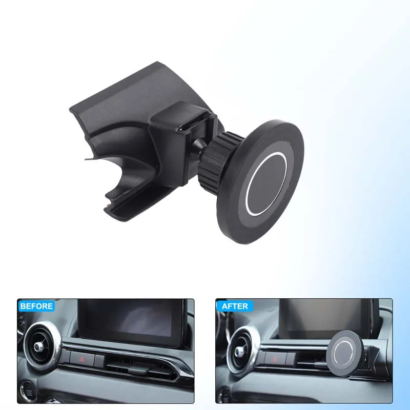 

Держатель телефона для Mazda MX5 MX-5 ND 2016-2024, центральная панель управления, держатель для телефона, держатель для GPS-навигации, автомобильные аксессуары