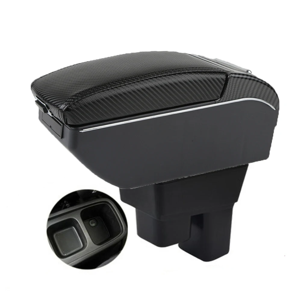 

For Honda Fit Armrest Box Honda Fit Jazz GE Car Armrest Auto Storage Box Arm Bracing heighten Interior Details Retrofit Part