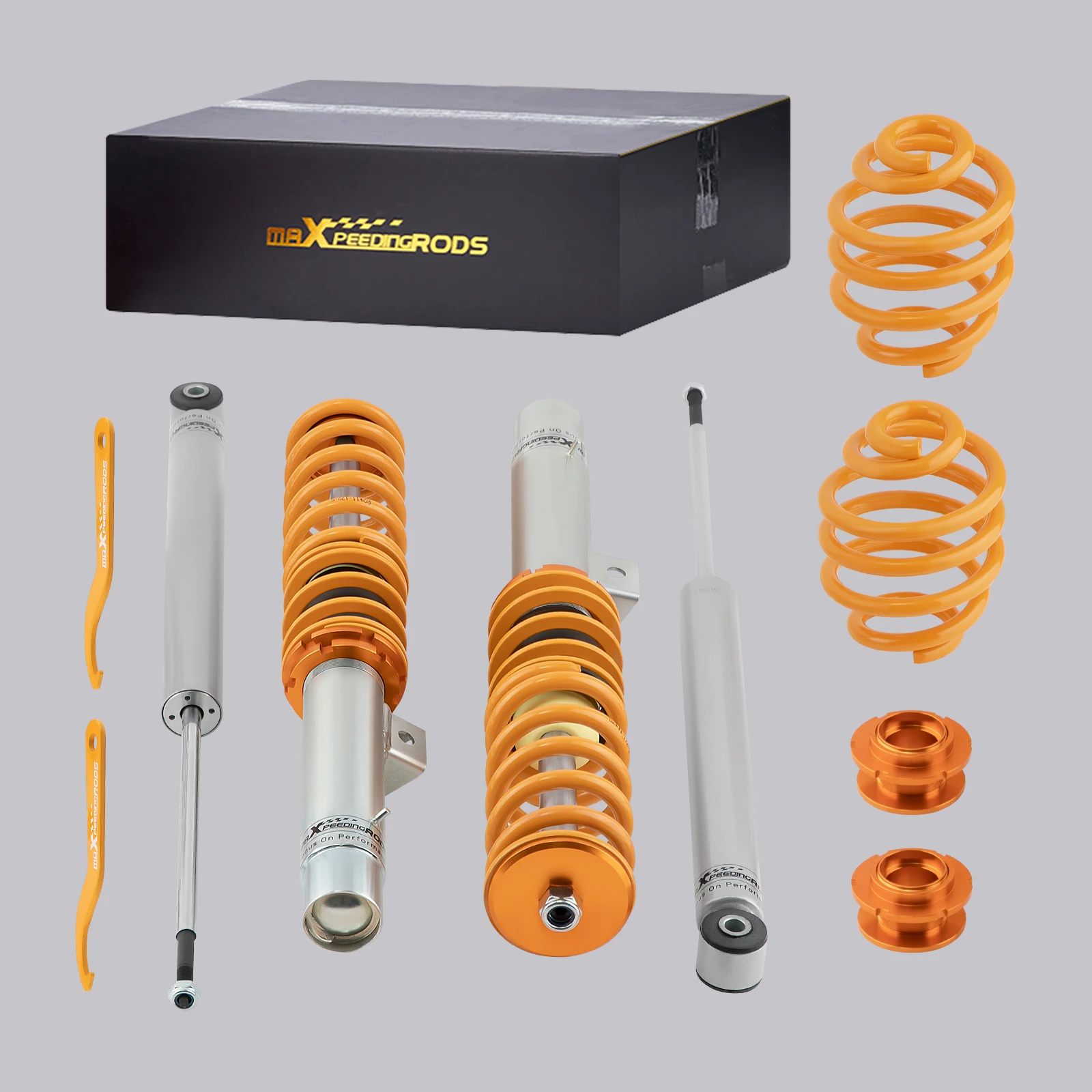 Coilover Strut Shock Kits for BMW E46 3 Series 320i 323i 325ci 330ci 320cd 98-06 Adjustable Height Coilovers Struts Shocks