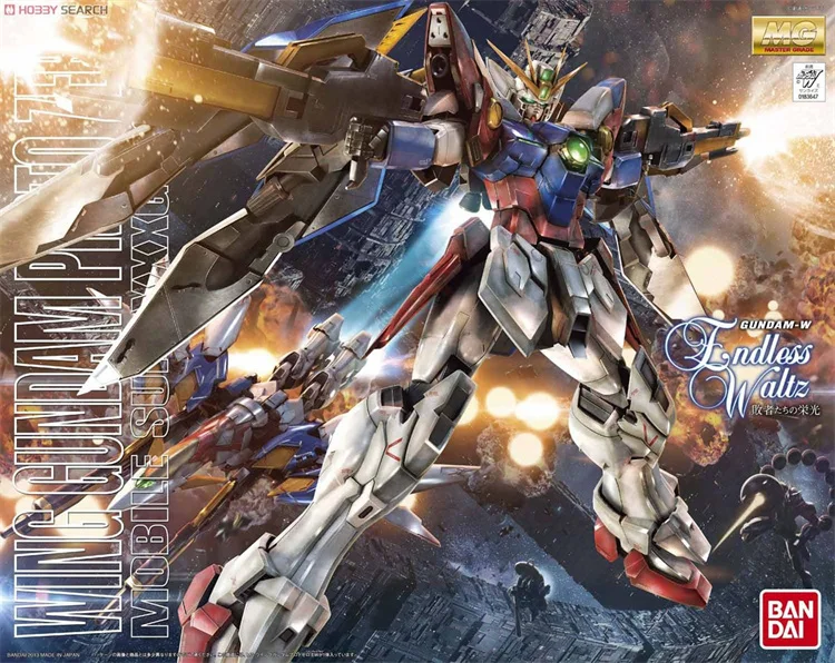 BANDAI Asa Gundam Proto Zero EW Ver. MG 1/100 XXXG-00W0 EW Edition Kit de modelo padrão Montagem Strike Freedom Unicorn Original