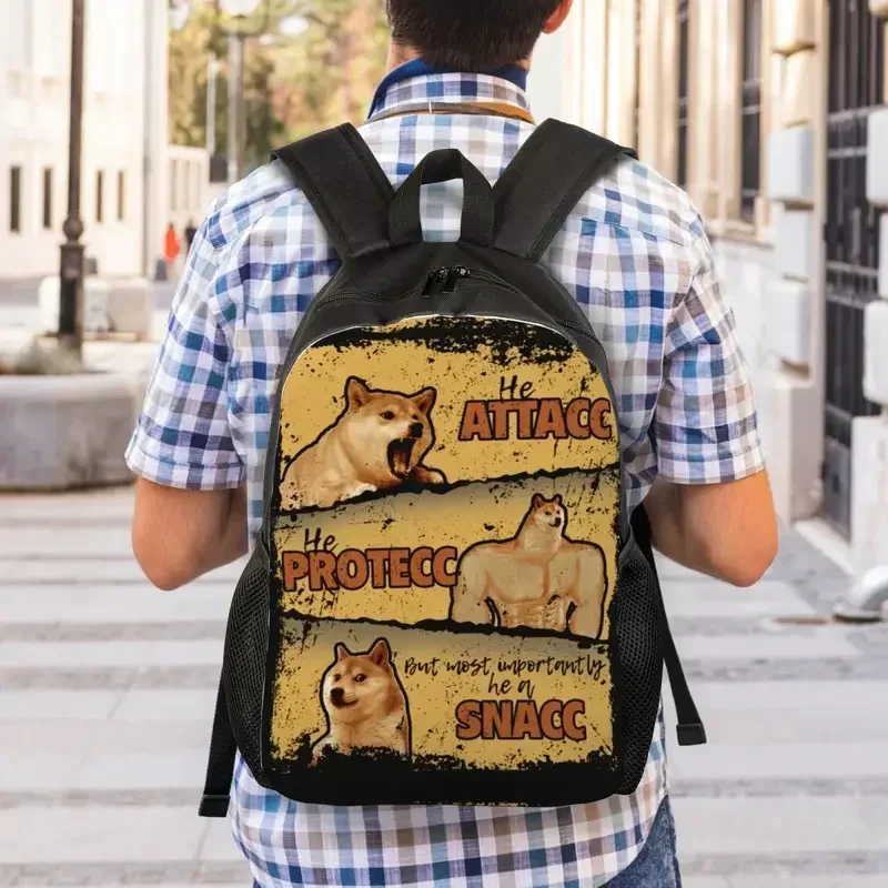 Cheems Memes Shiba Inu Doge Backpacks for Men Women Waterproof College School Bag Printing Bookbag