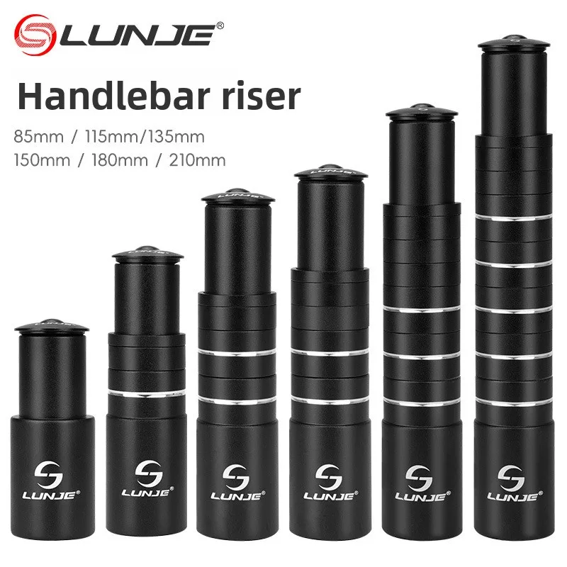 

LUNJE Лифт на руль горного велосипеда, удлинитель трубки подъемной головки смесителя передней вилки, аксессуары для велосипеда