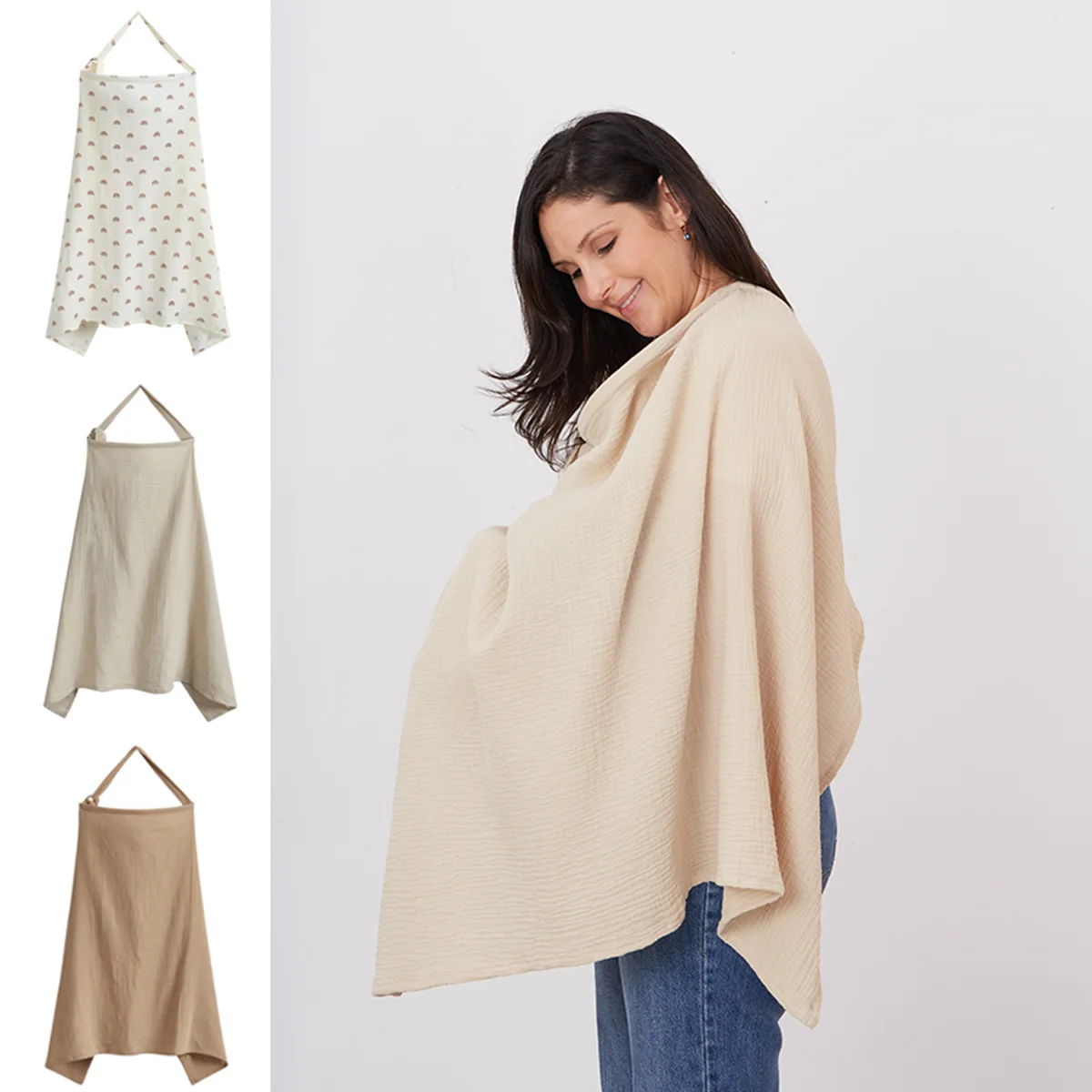 Pregnant Women's Breastfeeding Wipes Feeding Wipes Anti Glare Multifunctional Shawl Breathable Cloak for Covering When Going Out