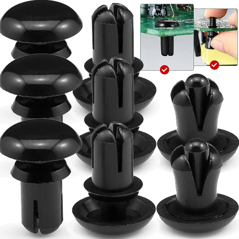 

Panel Retainer Fastener Nylon Plastic Rivets Push Type Expansion Rivets PC Board Press Snap-on Rivet Clip Tube Anchor Plug