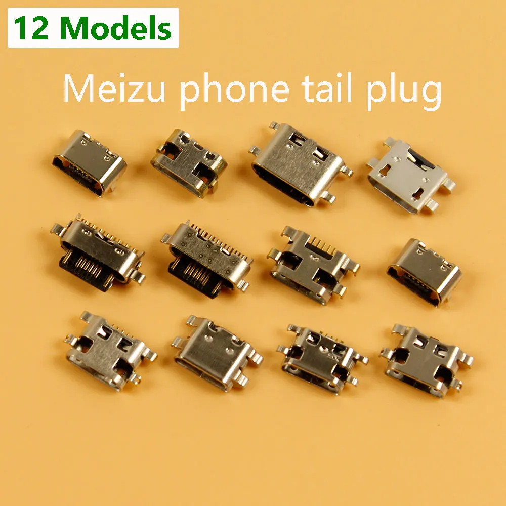 

12 Models Micro USB Connector jack Charging Dock port Plug For Meizu Meilan 5/5S 6T S6 X MAX U10 U20 E2 note3/5/6/8 Metal