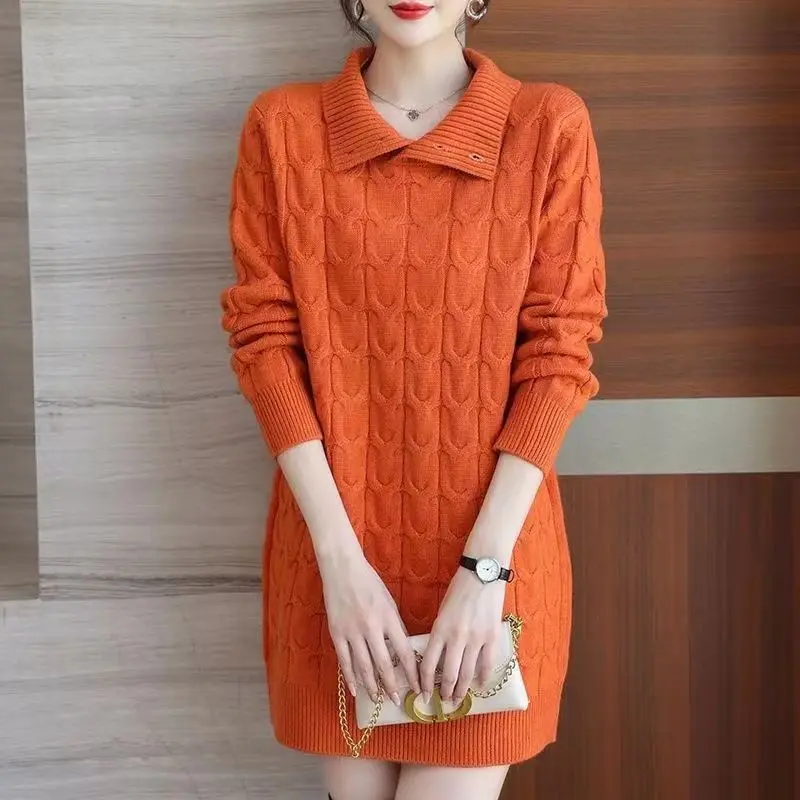 

Свободный модный шерстяной вязаный свитер с v-образным вырезом для женщин, весна-осень-лето, новый повседневный удобный утягивающий базовый свитер Irt M106