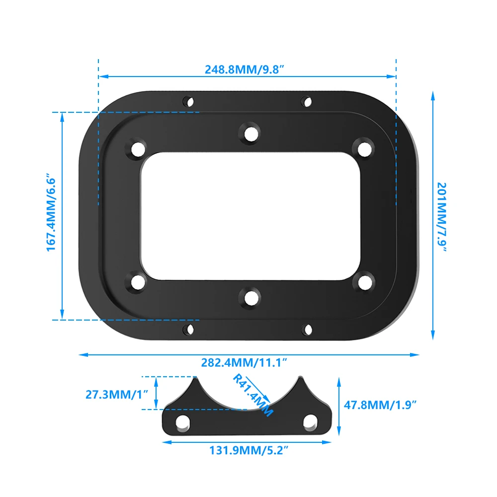 BEVINSEE Bandeja de bateria de alumínio com suporte para optima vermelho amarelo azul top 34 34/78 D34 D34/78 34M D34M