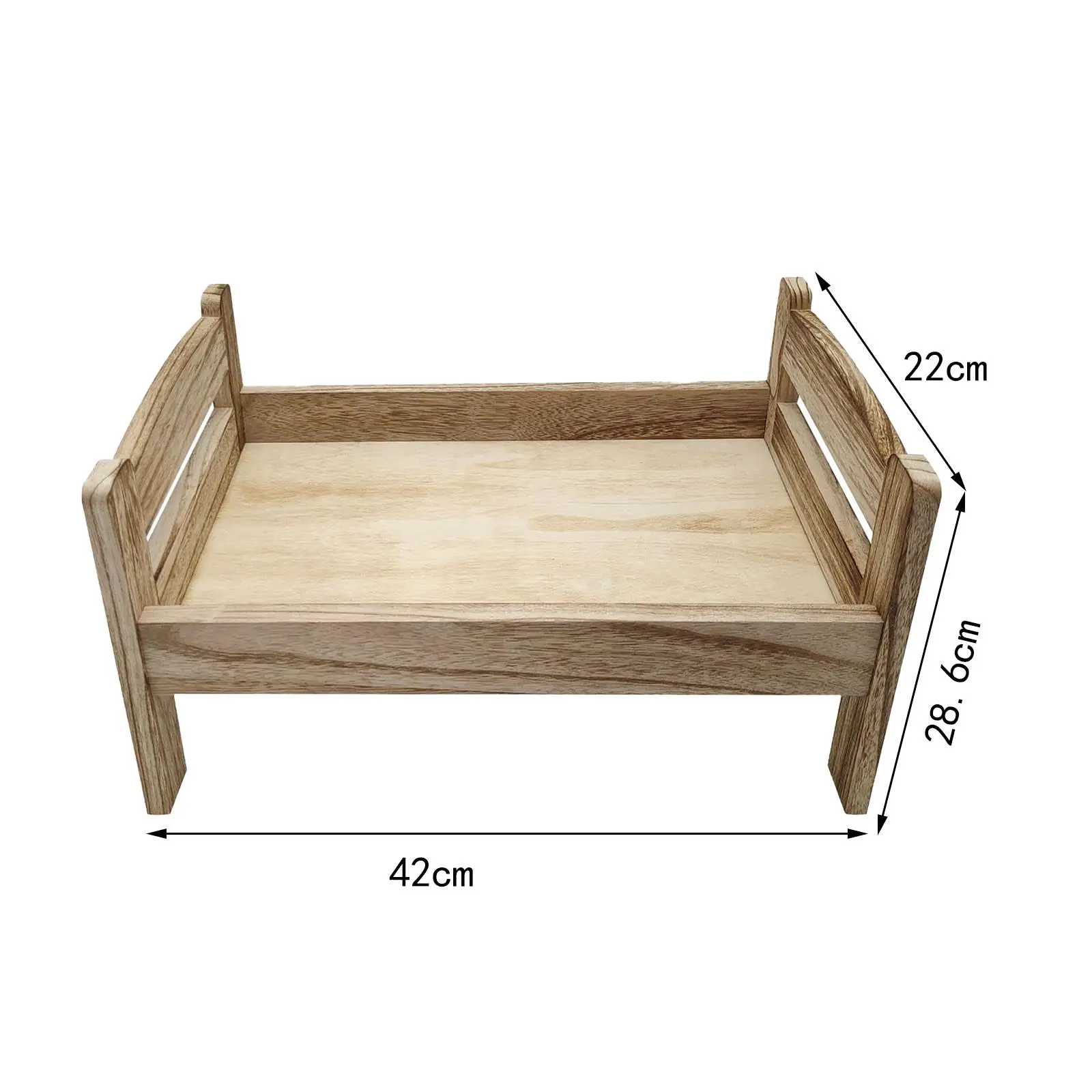 Newborn Photography Props Bed Fittings Photo Posing Aid Gift Wood Small Small Furniture for Boy Toddlers Baby Kids Infant view 6