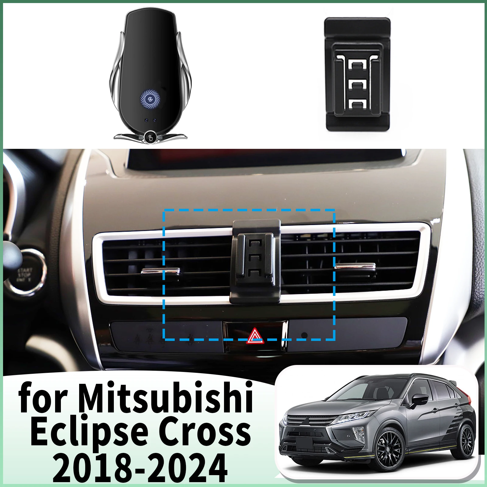 

fit for Mitsubishi Eclipse Cross 2018 2019 2020-2024 Specific Dashboard Navigation Phone Holder Mount Design Car​​ accessoires