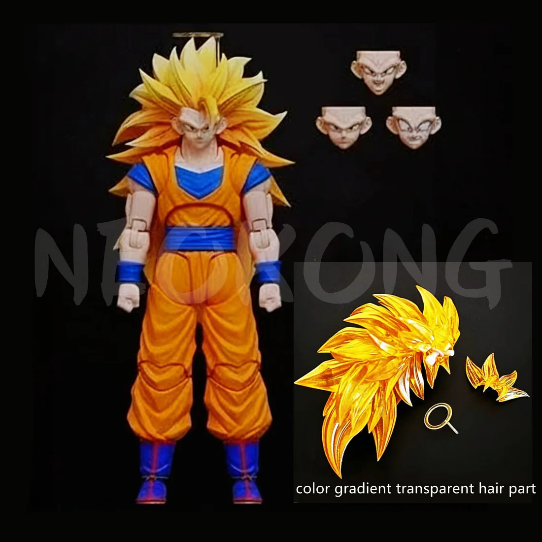 

In Stock NEO Kong Model Goku Action Figure Super 3 Vegito Figures Super 3 Blue Dragon Ball SHF3.0 Figure Model Statue Custom Toy